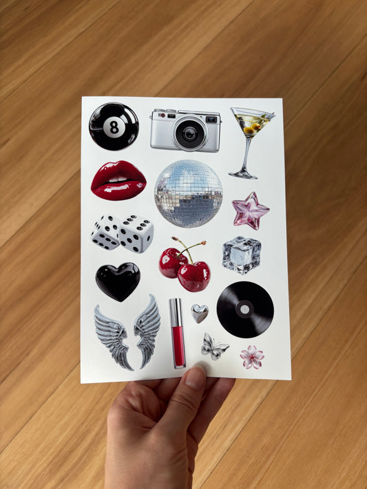 Party Girl Sticker Sheet
