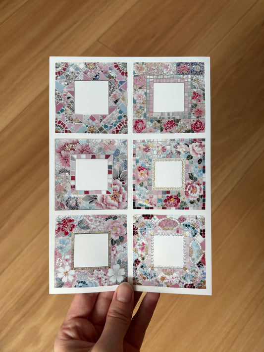 Tile Frame Sticker Sheet