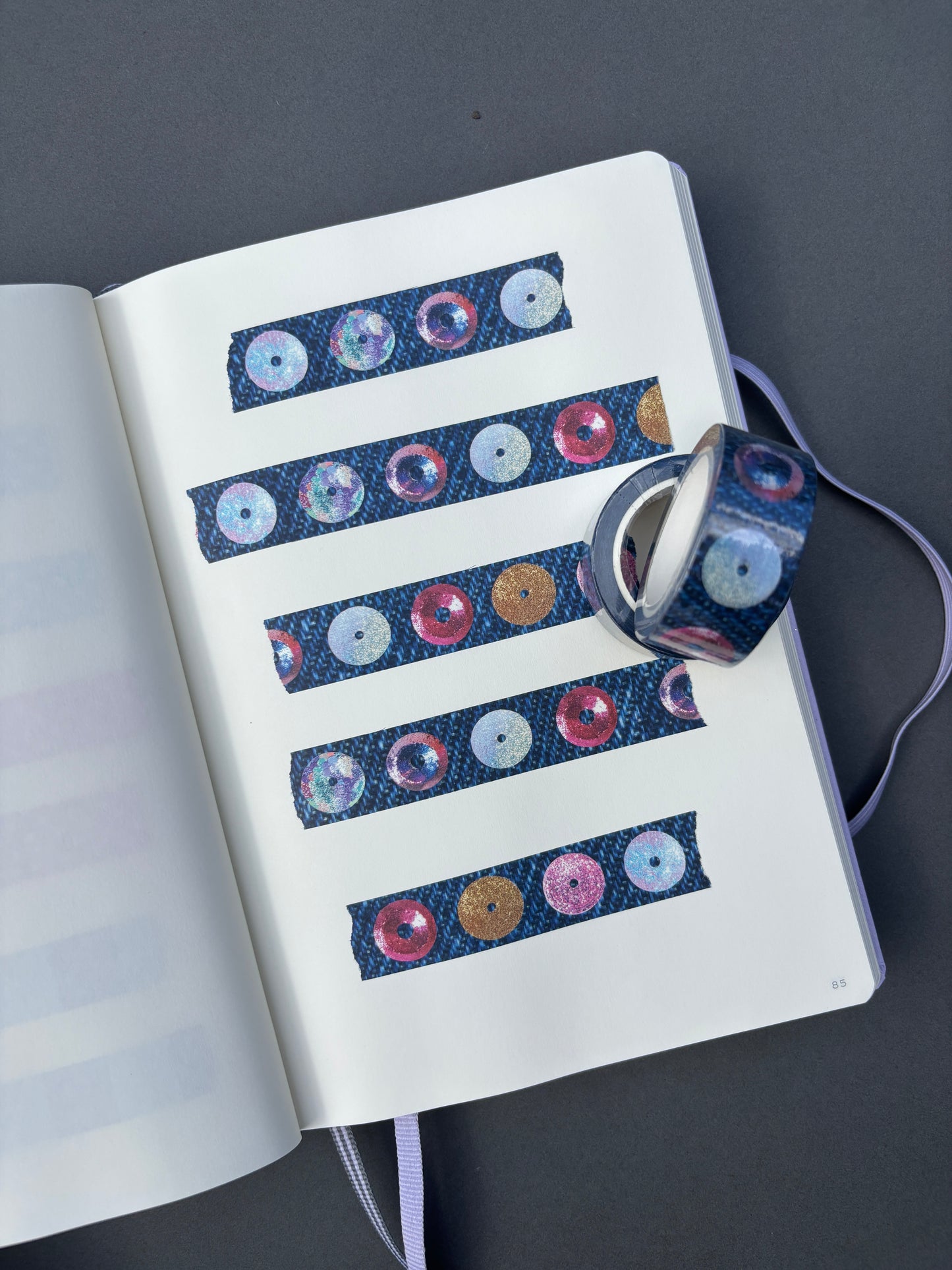 Denim Sequin Washi Tape