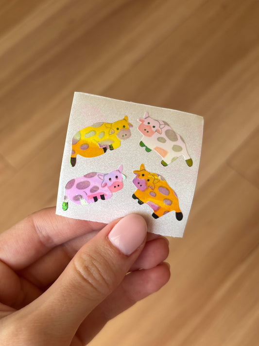 Great 7 - Tear-off Stickers - Pearly Cows