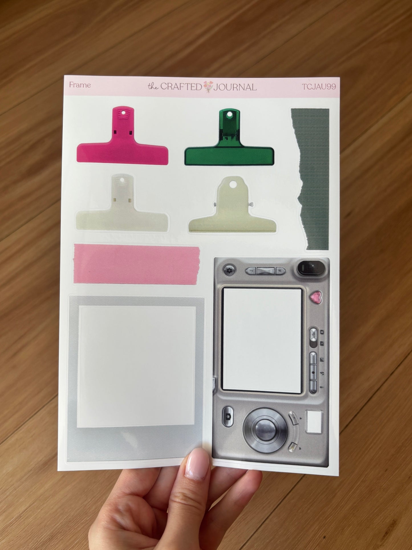 Frame and Clip Sticker Sheet