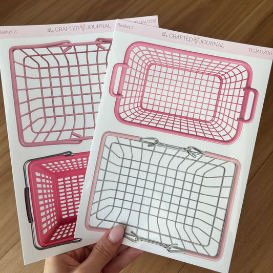 Basket Sticker Sheet Set
