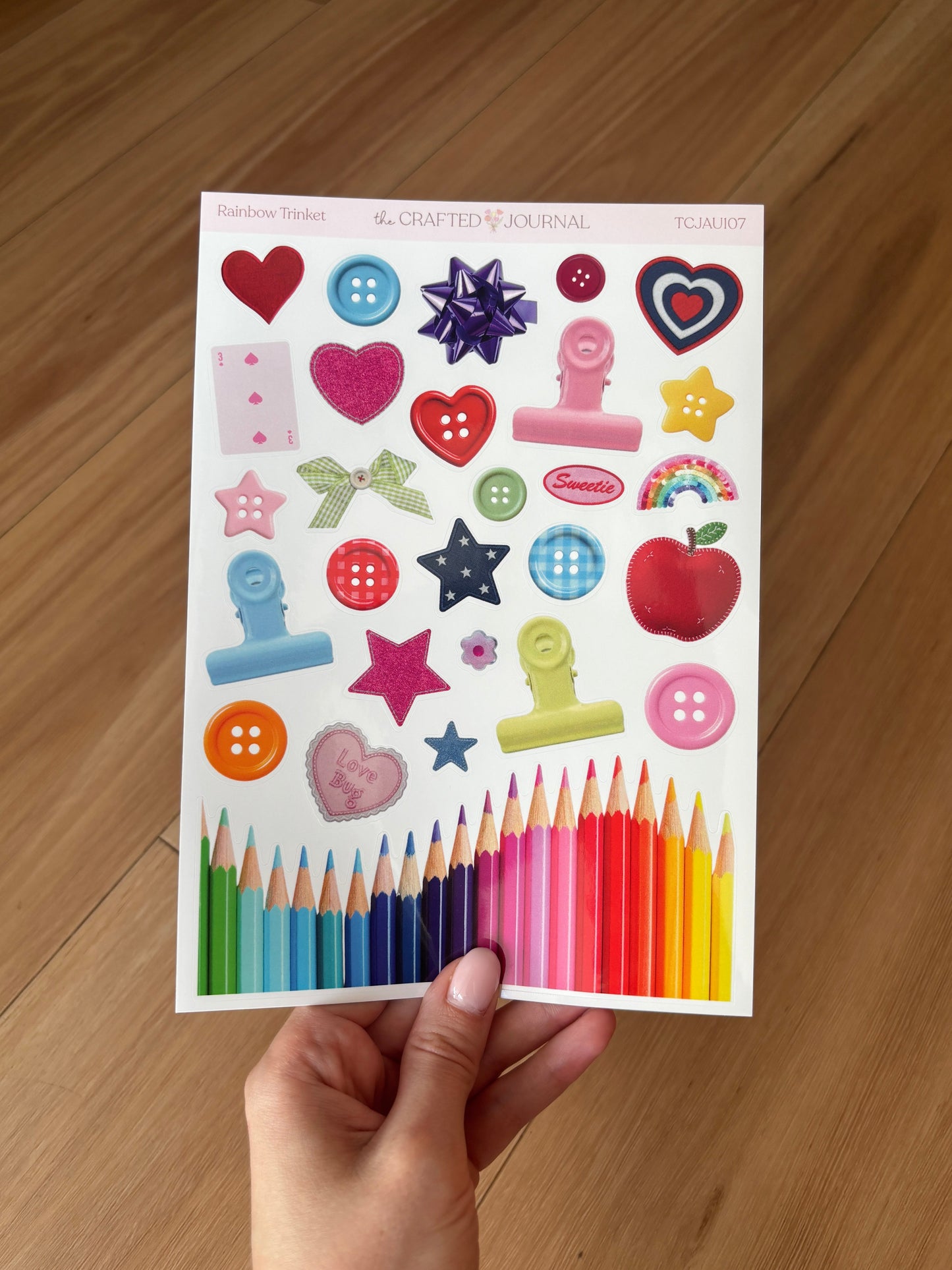 Rainbow Trinket Sticker Sheet