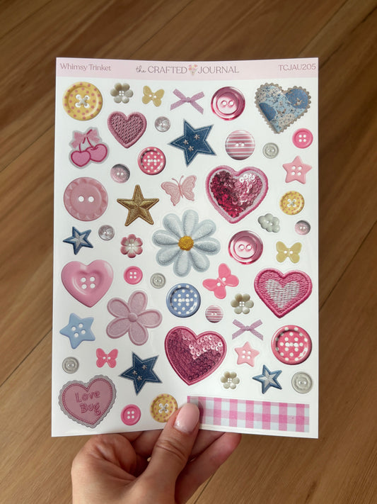 Whimsical Trinket Sticker Sheet
