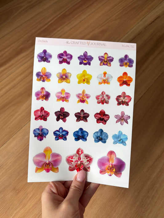 Orchid Sticker Sheet