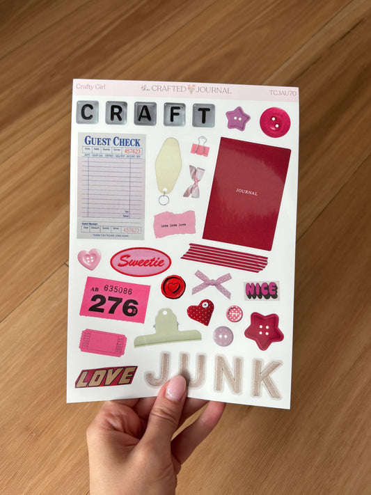 Craft Trinket Sticker Sheet