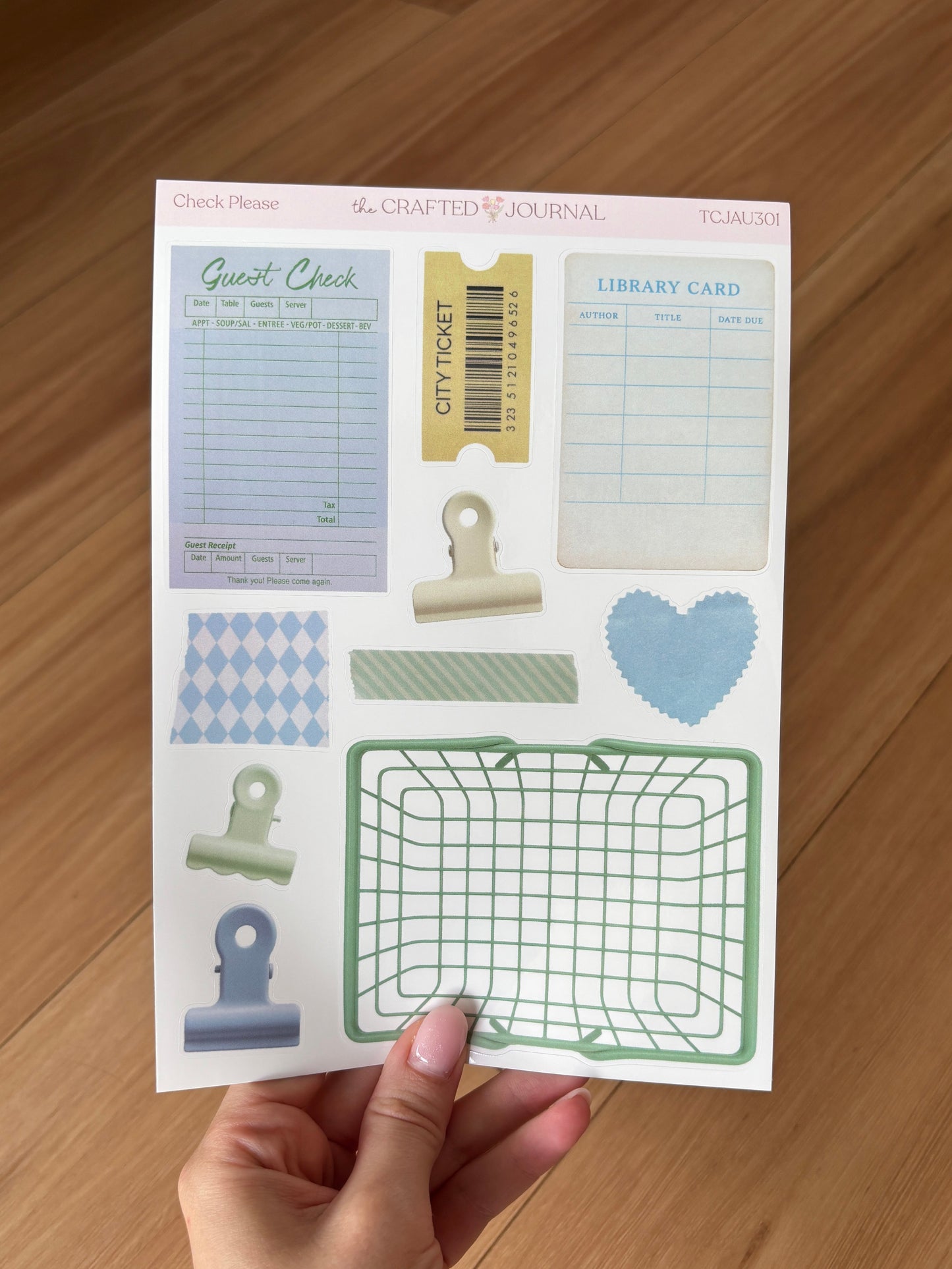 Check Please Sticker Sheet