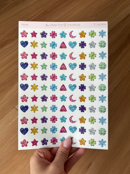Gems Sticker Sheet