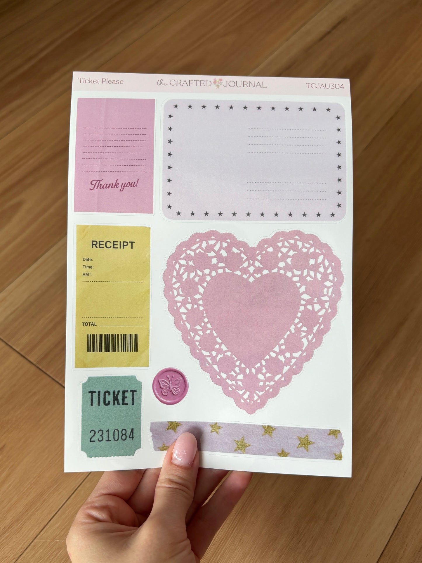 Ticket Please Sticker Sheet