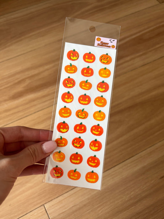 Sticker Fun Sparklies Jack-O-Lantern Stickers