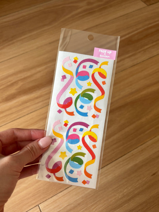 Sticker Fun Paper Confetti and Swirl Stickers
