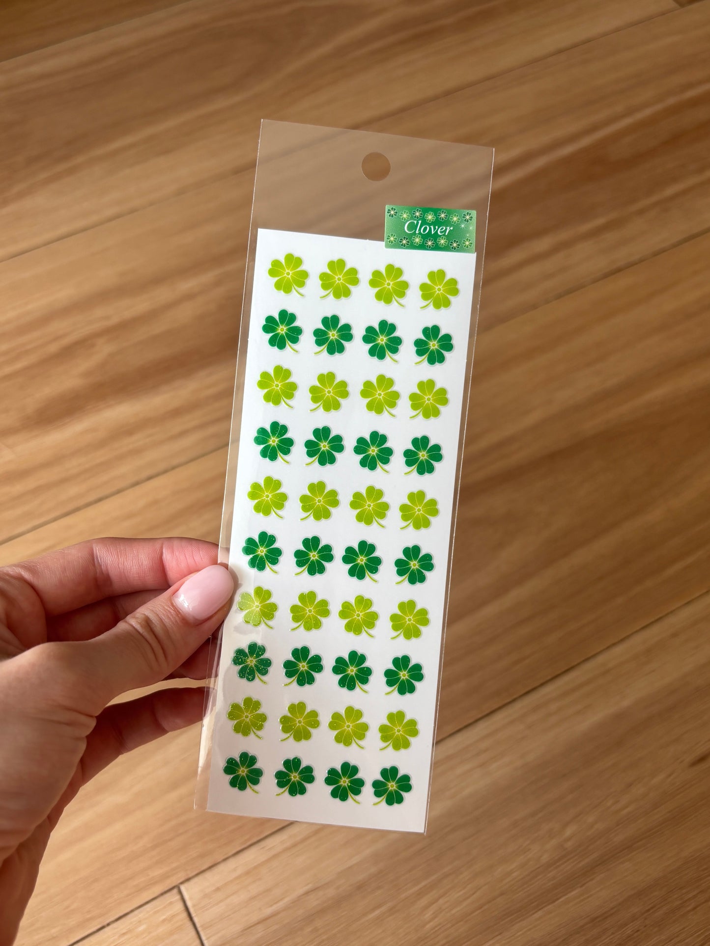 Sticker Fun Sparklies Clover Stickers