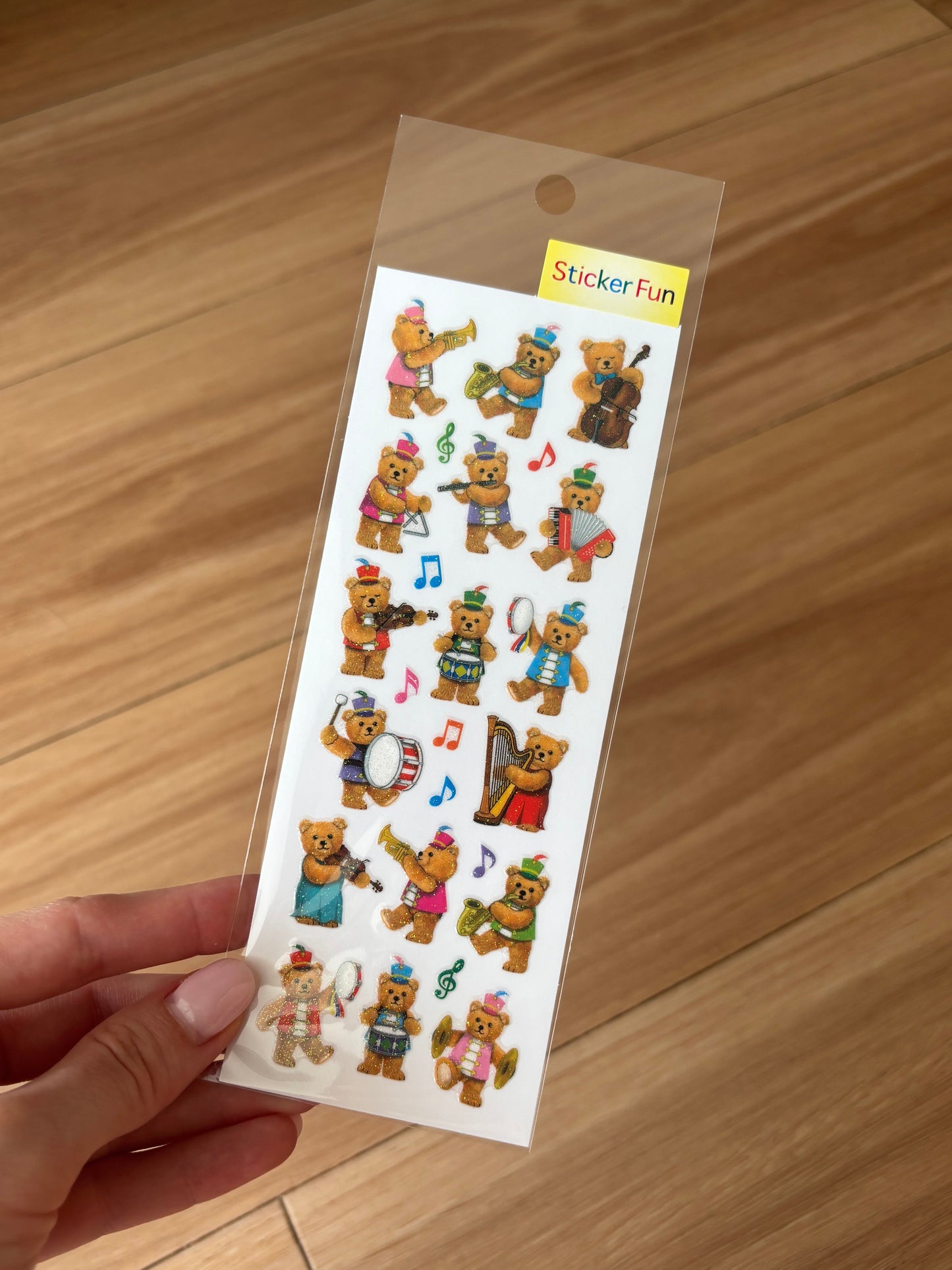 Sticker Fun Sparklies Band of Teddys Stickers