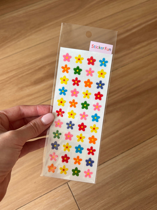 Sticker Fun Sparklies Flower Stickers
