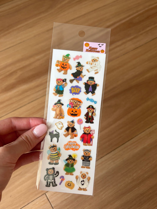 Sticker Fun Sparklies Halloween Bear Stickers