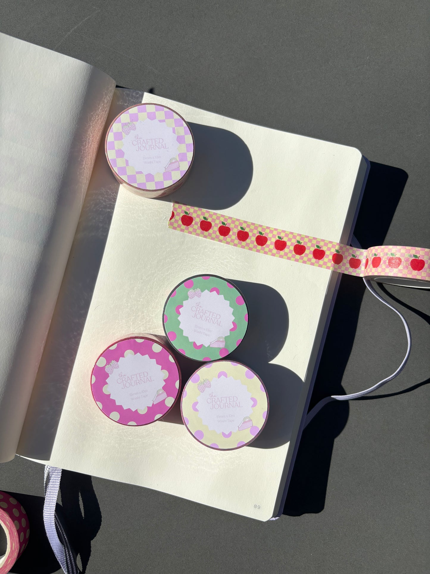 Checkered Apple Washi Tape