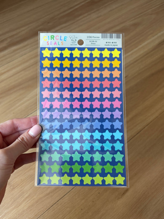 Circle Seal Stickers - Star Stickers