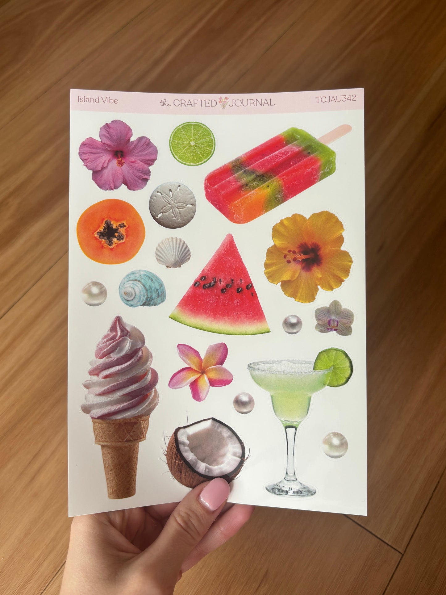 Tropical Vibes Sticker Sheet