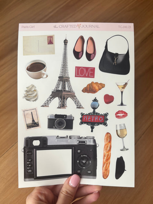 Day in Paris Sticker Sheet