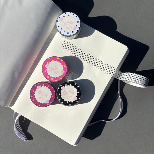 Black and White Star Washi Tape
