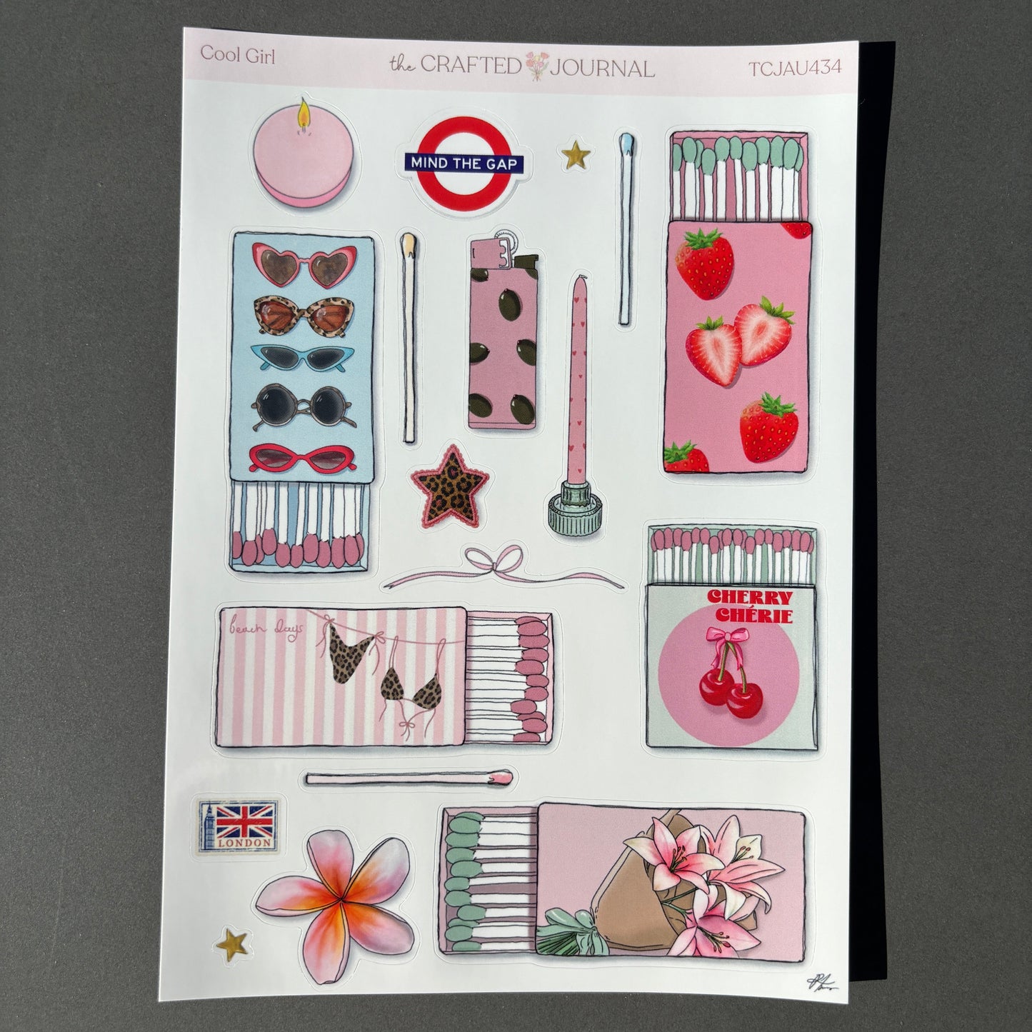 Cool Girl Sticker Sheet