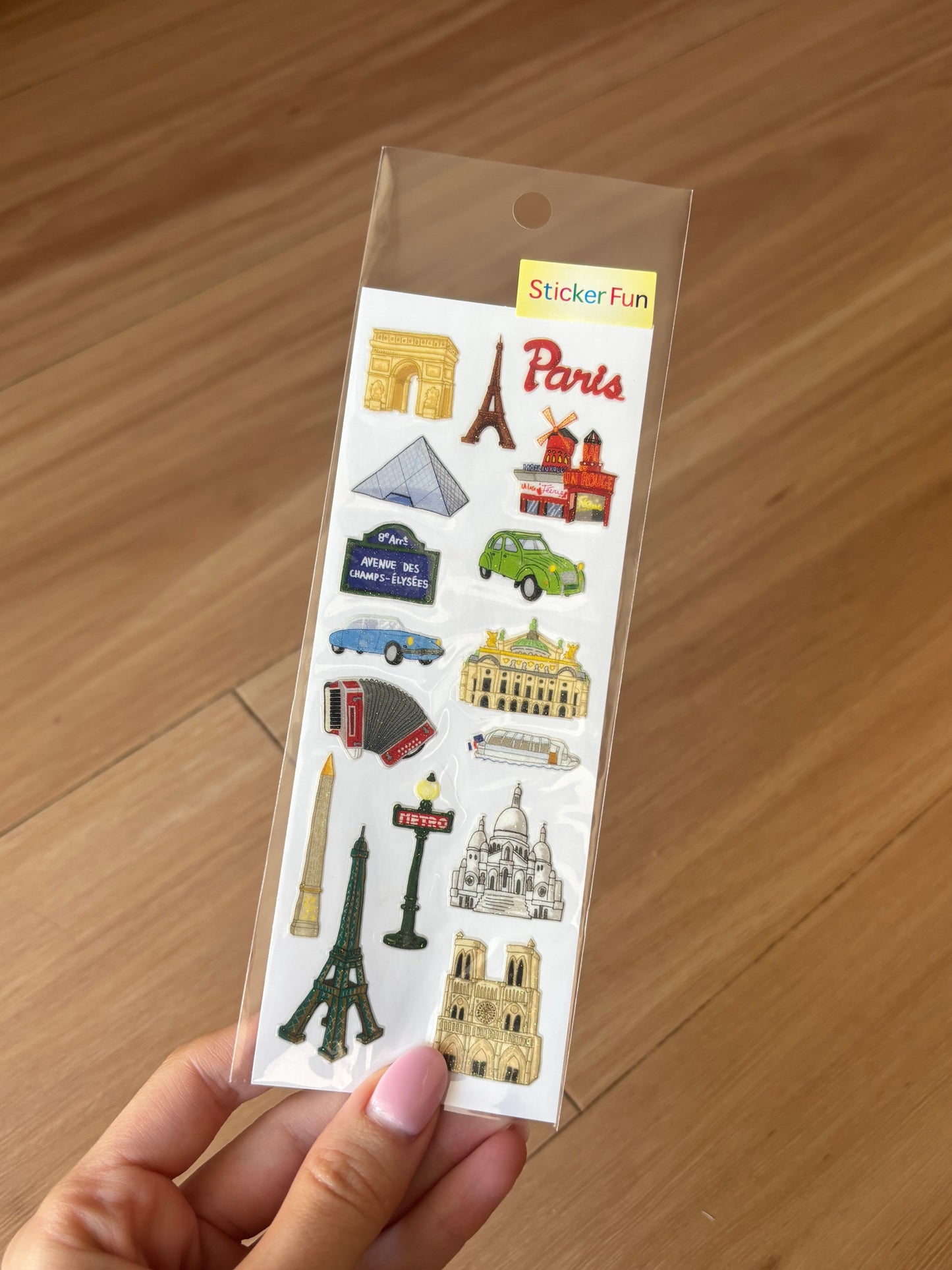 Sticker Fun Sparklies Paris Stickers
