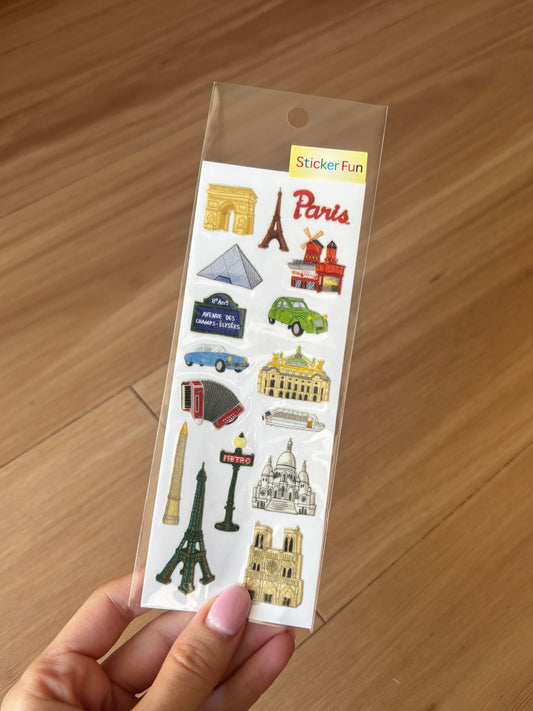 Sticker Fun Sparklies Paris Stickers