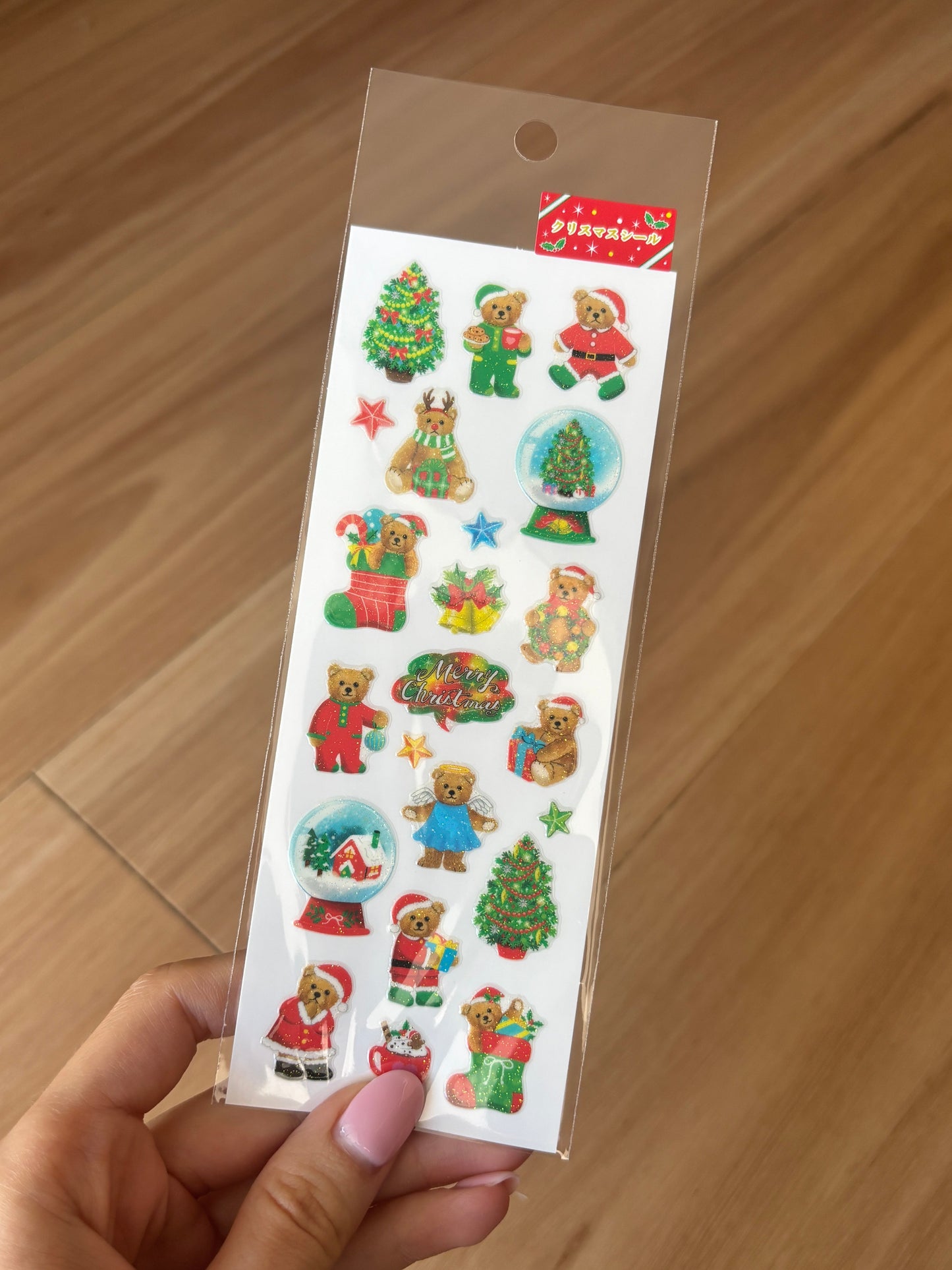 Sticker Fun Sparklies Christmas Bear Stickers