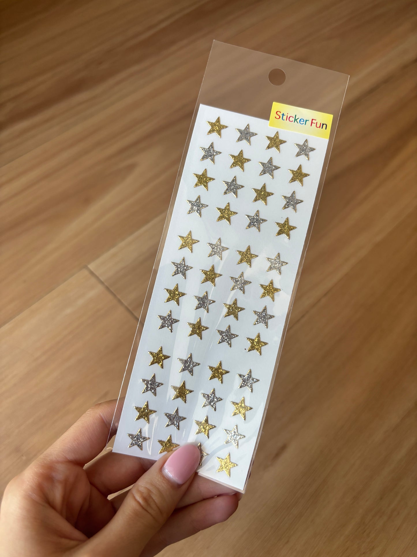 Sticker Fun Gold & Silver Star Stickers