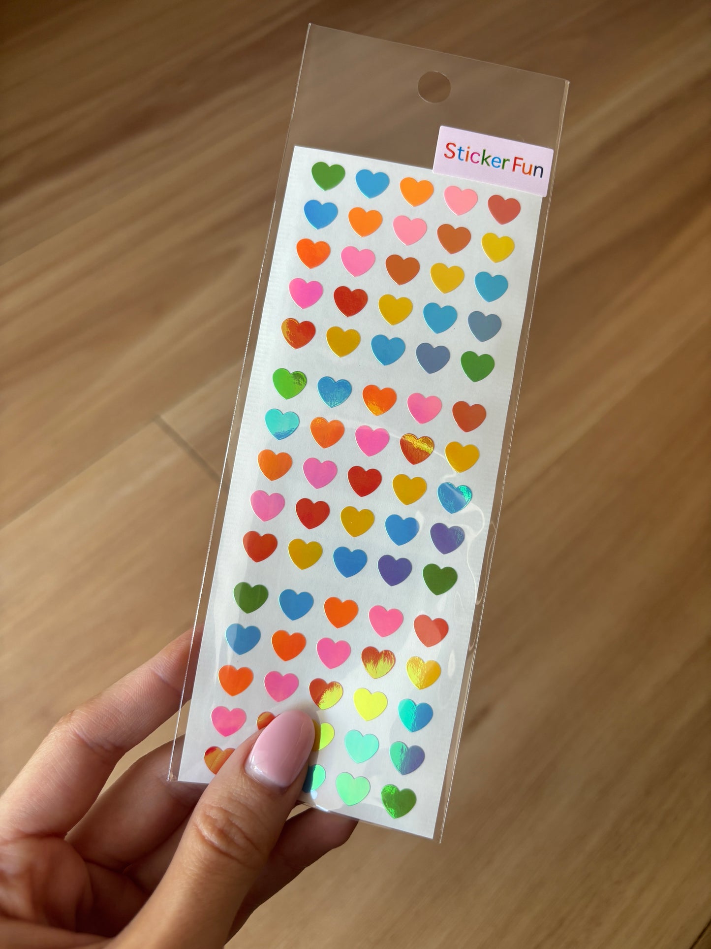 Sticker Fun Rainbow Heart Stickers