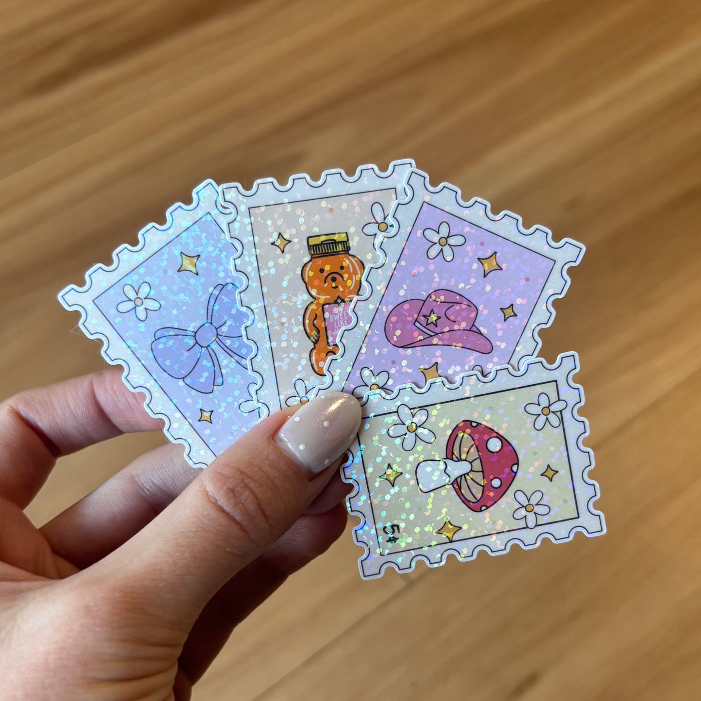 Sparkly Stamp Sticker Sets