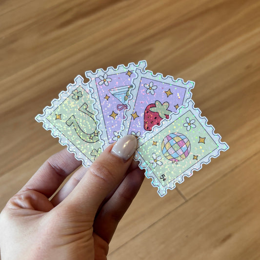 Sparkly Stamp Sticker Sets