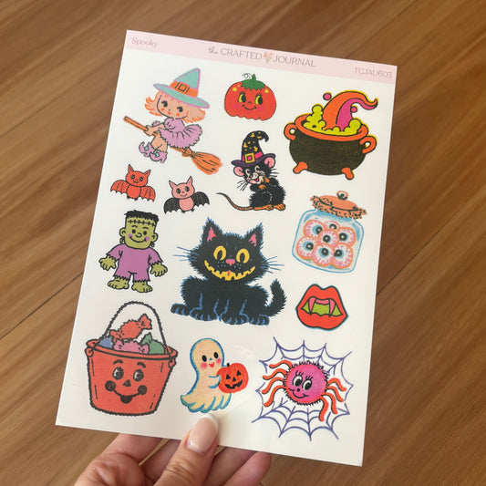 Spooky Halloween Sticker Sheet