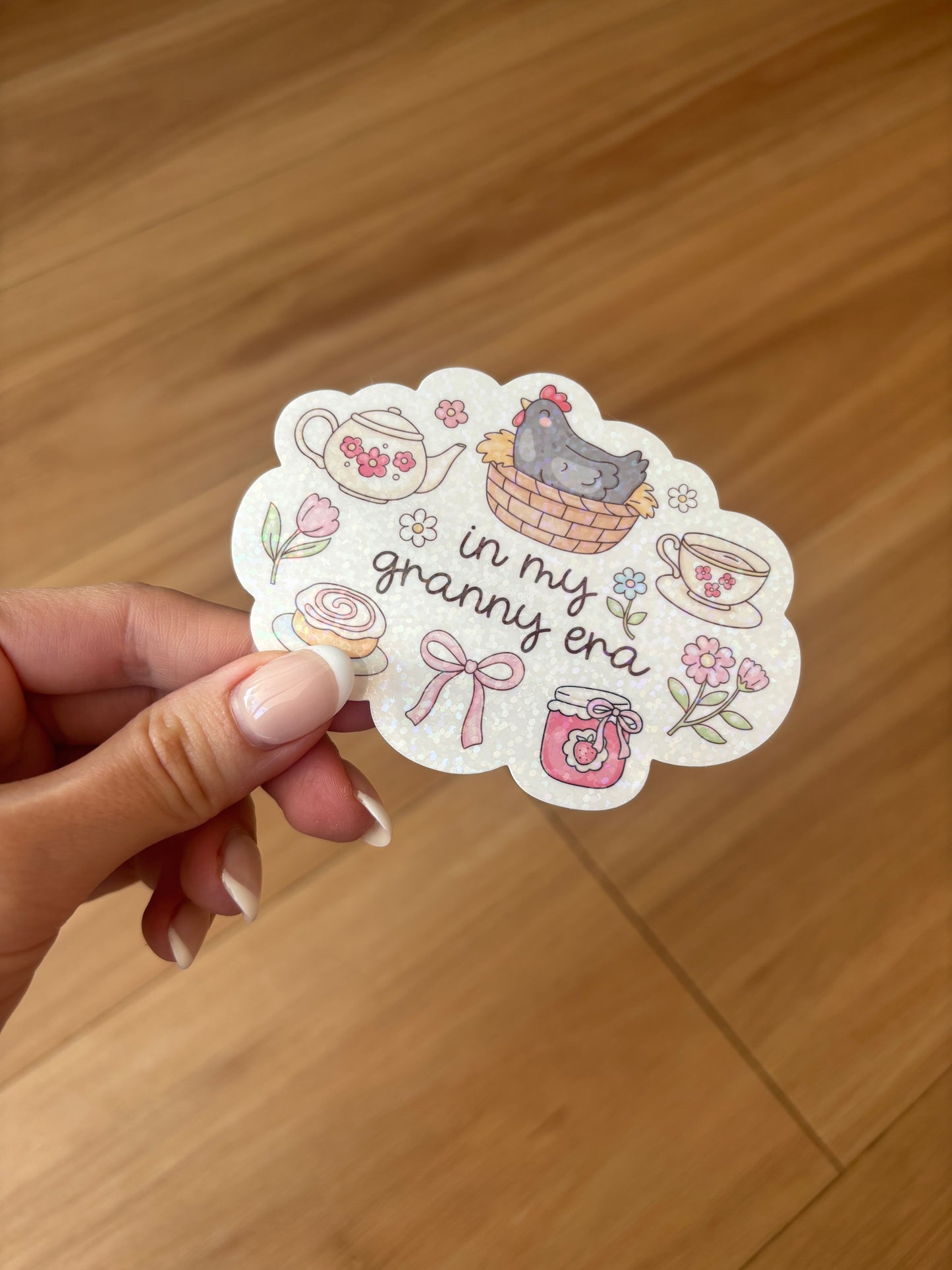 Sparkly In my Granny Era Sticker