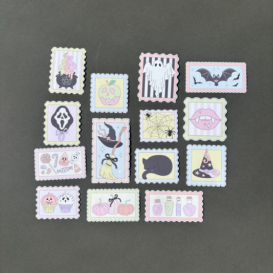 Halloween Stamp Sticker Set