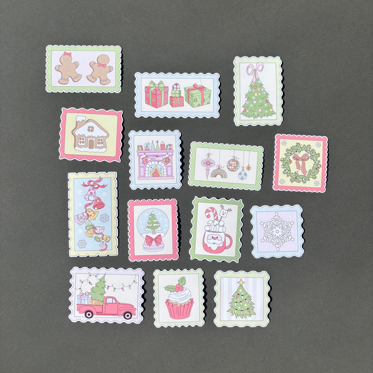 Christmas Stamp Sticker Set