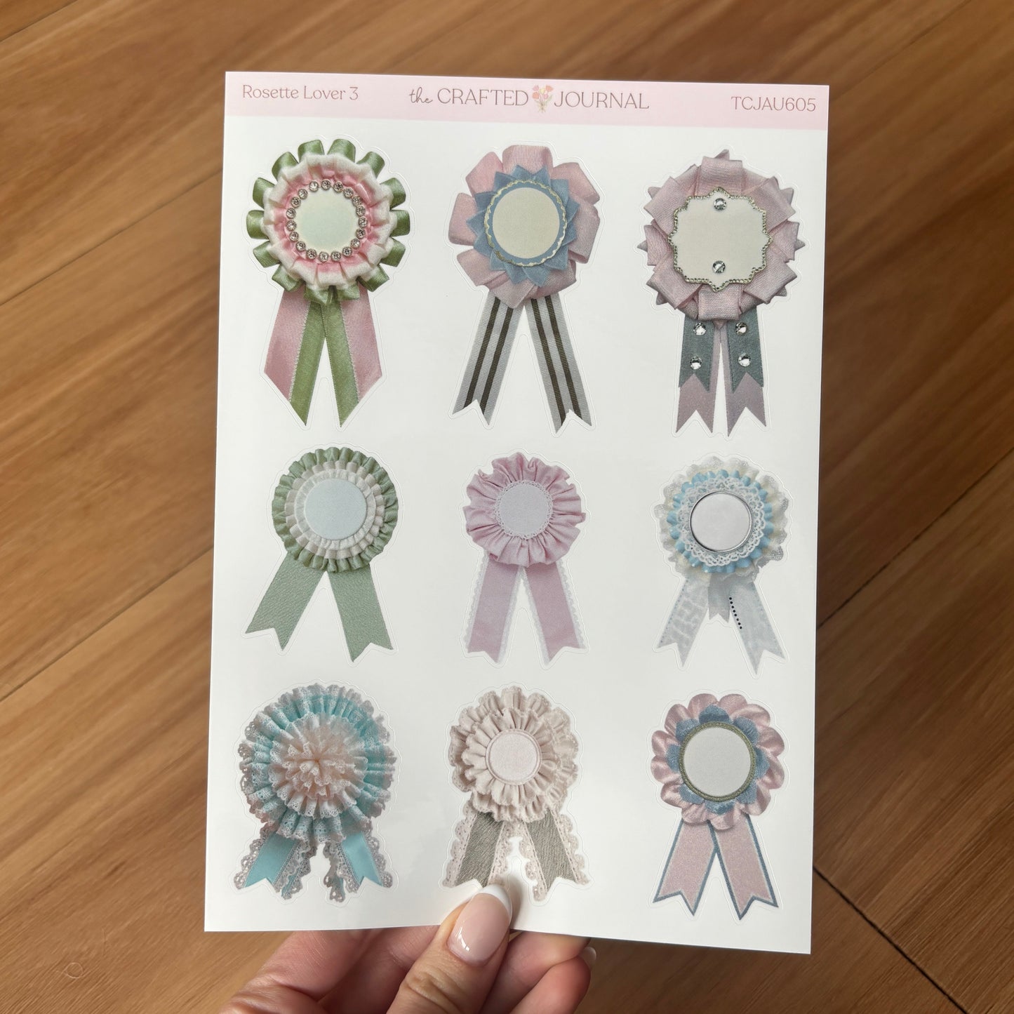Rosette Lover 3 Sticker Sheet