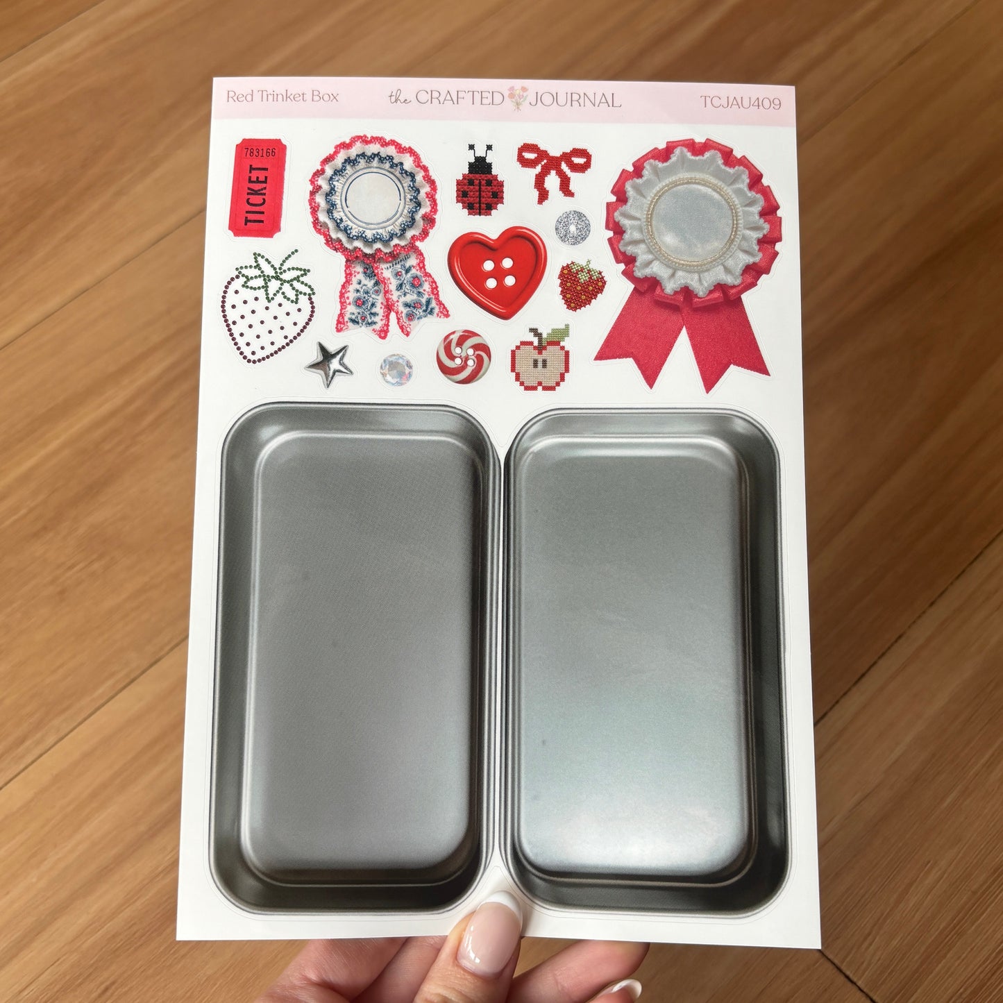 Red Trinket Box Sticker Sheet