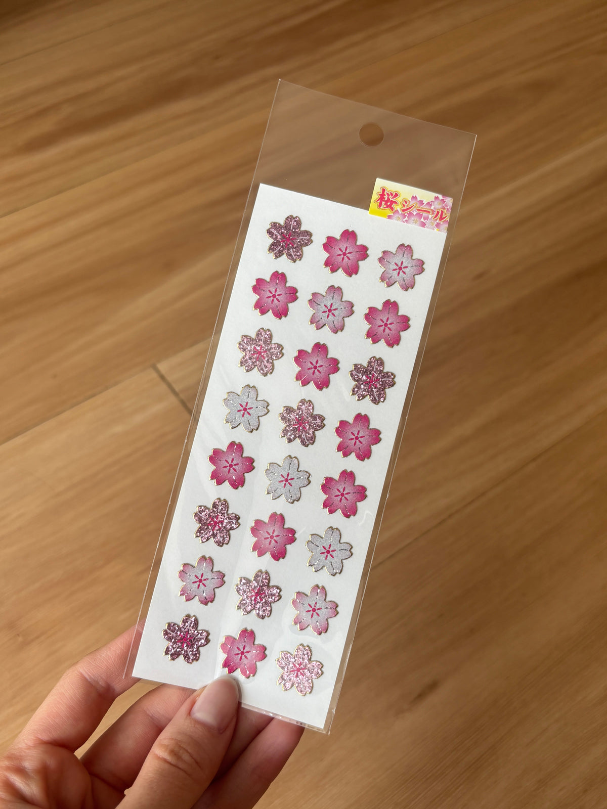 Sticker Fun Glitter Sakura Stickers