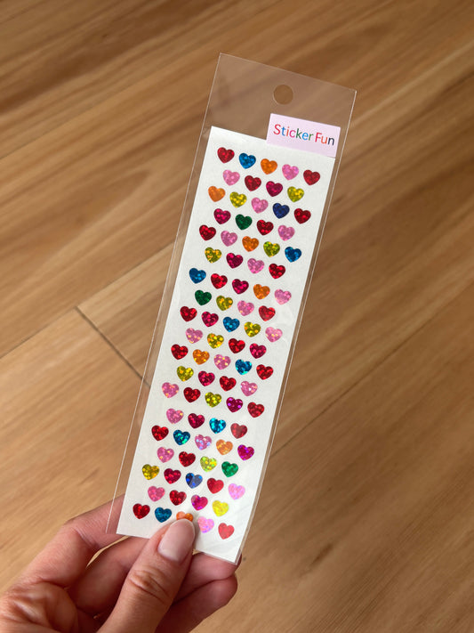 Sticker Fun Multi-coloured Heart Stickers