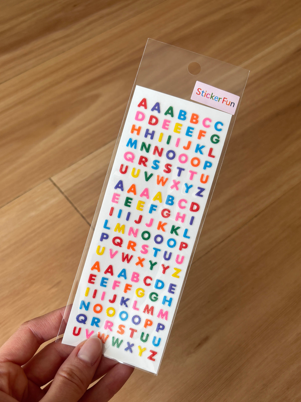 Sticker Fun Sparklies Alphabet