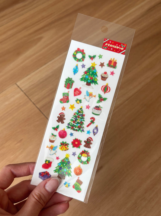 Sticker Fun Sparklies Christmas Tree & Ornaments
