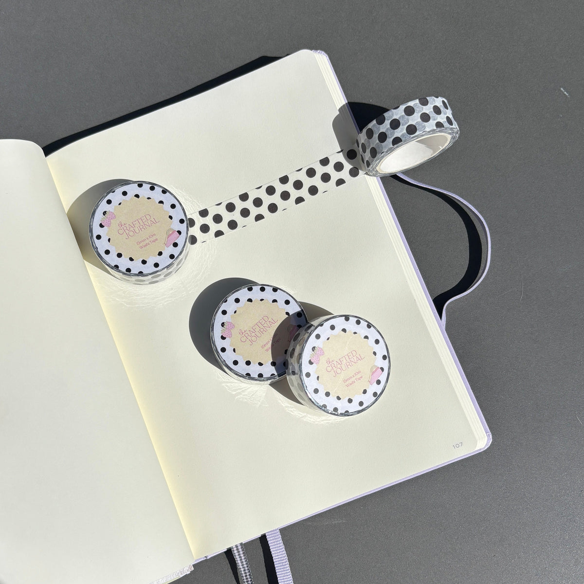 Black and White Polka Dot Washi Tape