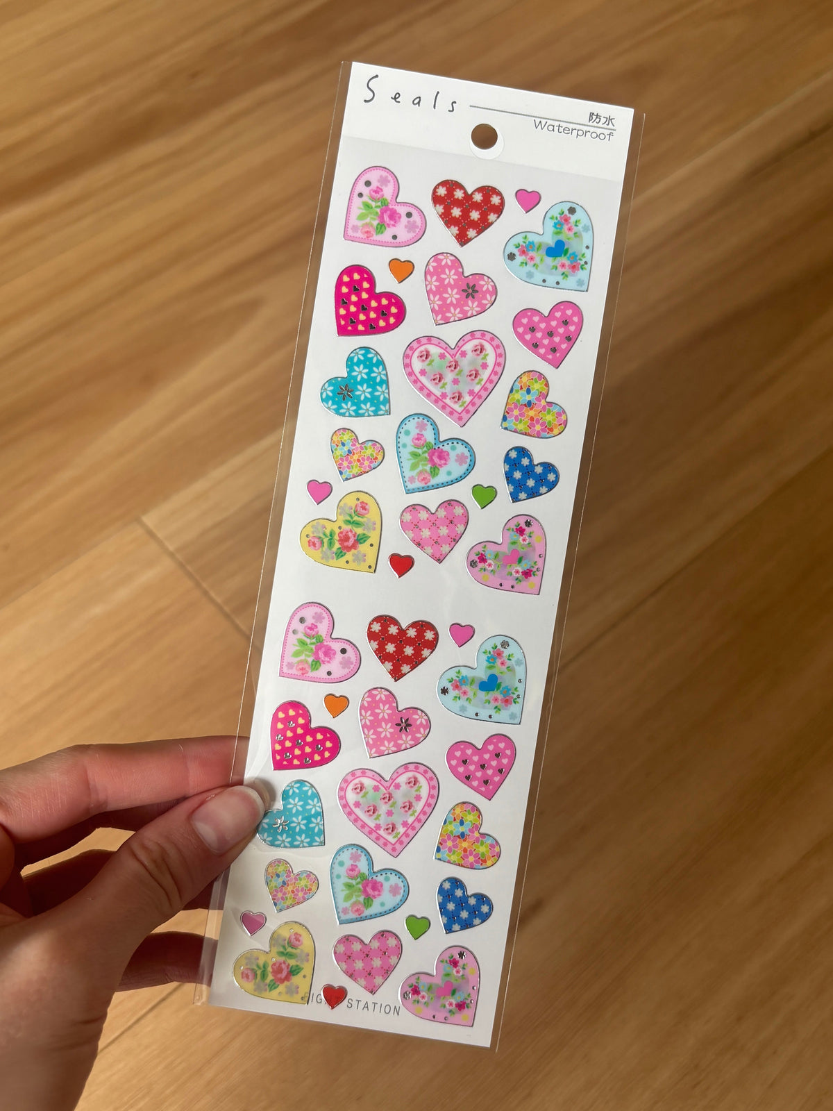 Eight Station Heart Stickers