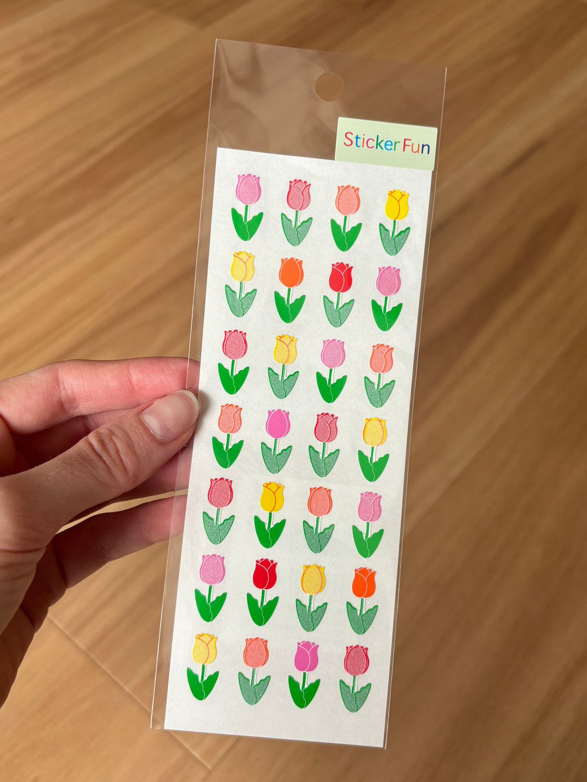 Sticker Fun Sparkly Tulip Stickers