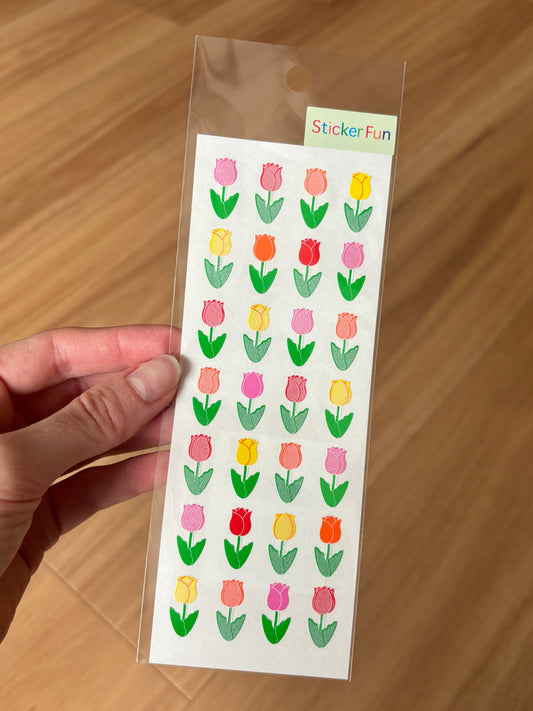 Sticker Fun Sparkly Tulip Stickers
