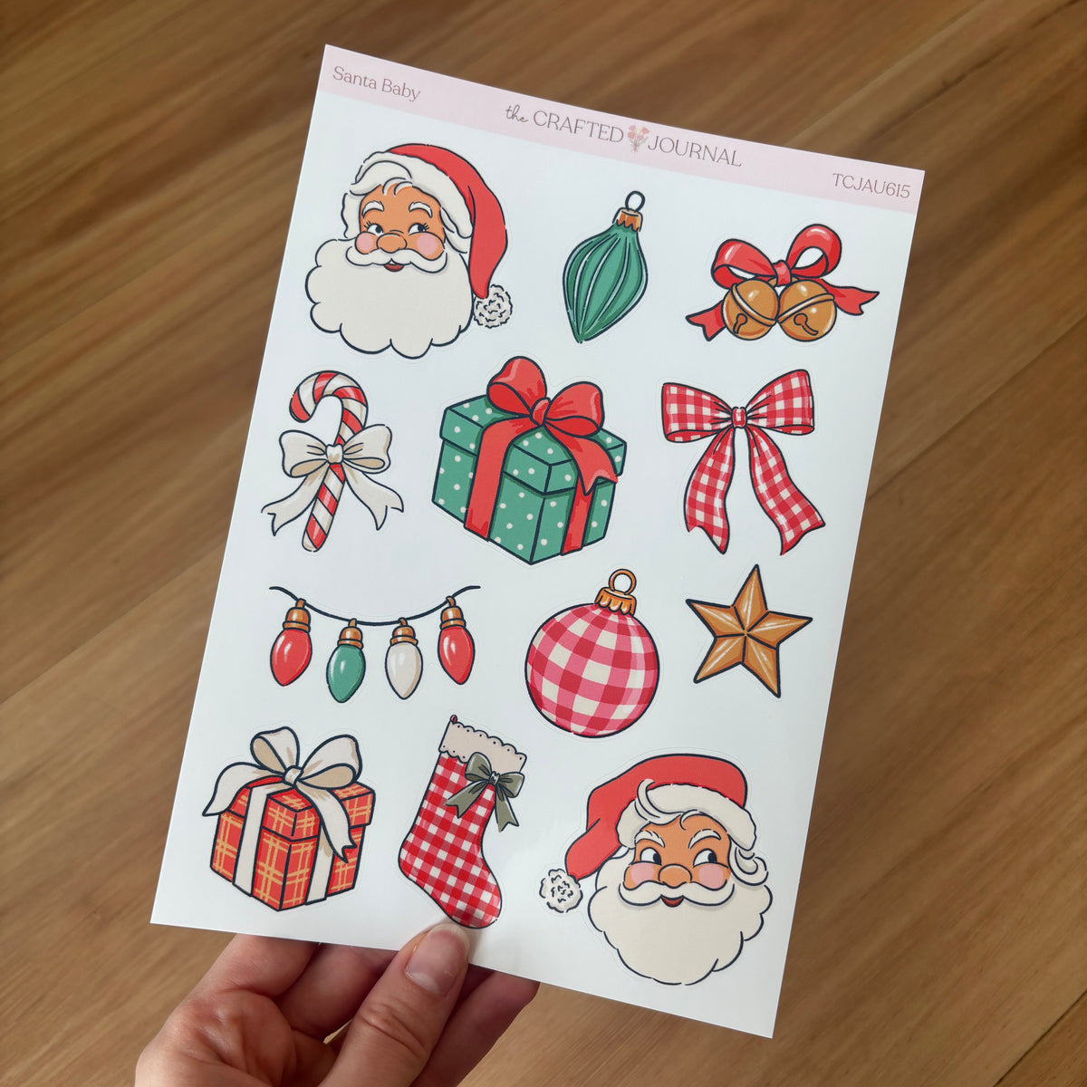 Santa Baby Sticker Sheet
