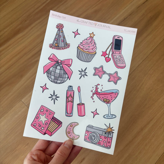 Birthday Girl Sticker Sheet