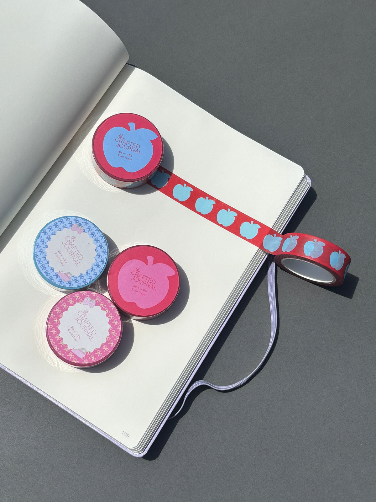 Red and Blue Apple Washi Tape
