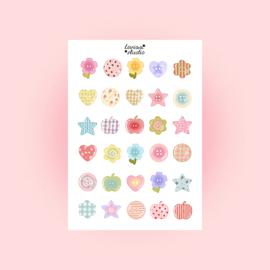 Liviaa Studio - A5 Button Sticker Sheet